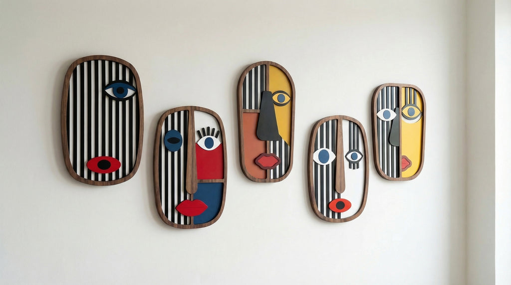 Geometric Set – 3D Wooden Wall Art Set | Masqez