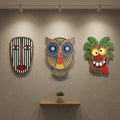 The Mystic Jungle Trio Set – 3D Wooden Wall Art Set | Masqez