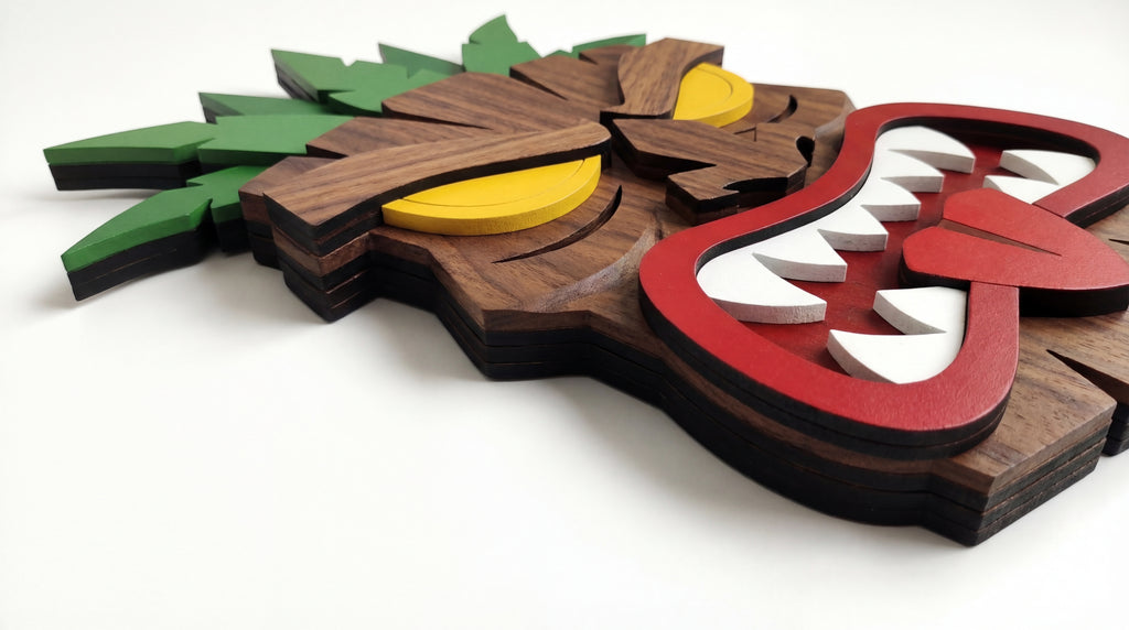 The Savage Tiki – Handmade 3D Wooden Wall Decor | Masqez