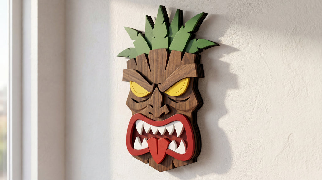 The Savage Tiki – Handmade 3D Wooden Wall Decor | Masqez