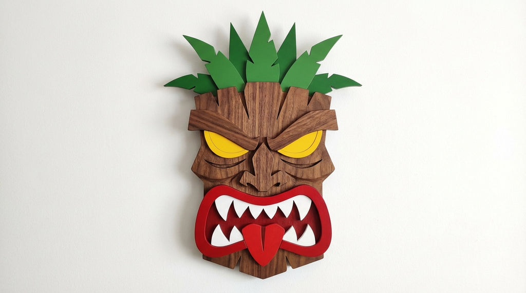 The Savage Tiki – Handmade 3D Wooden Wall Decor | Masqez