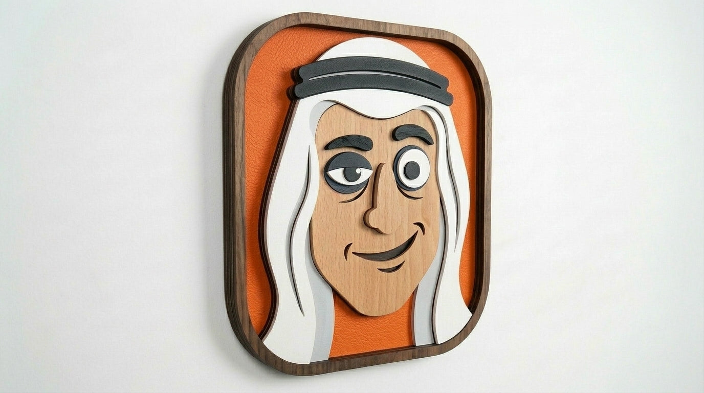 The 'BO TASRIFA' Wood Wall Art