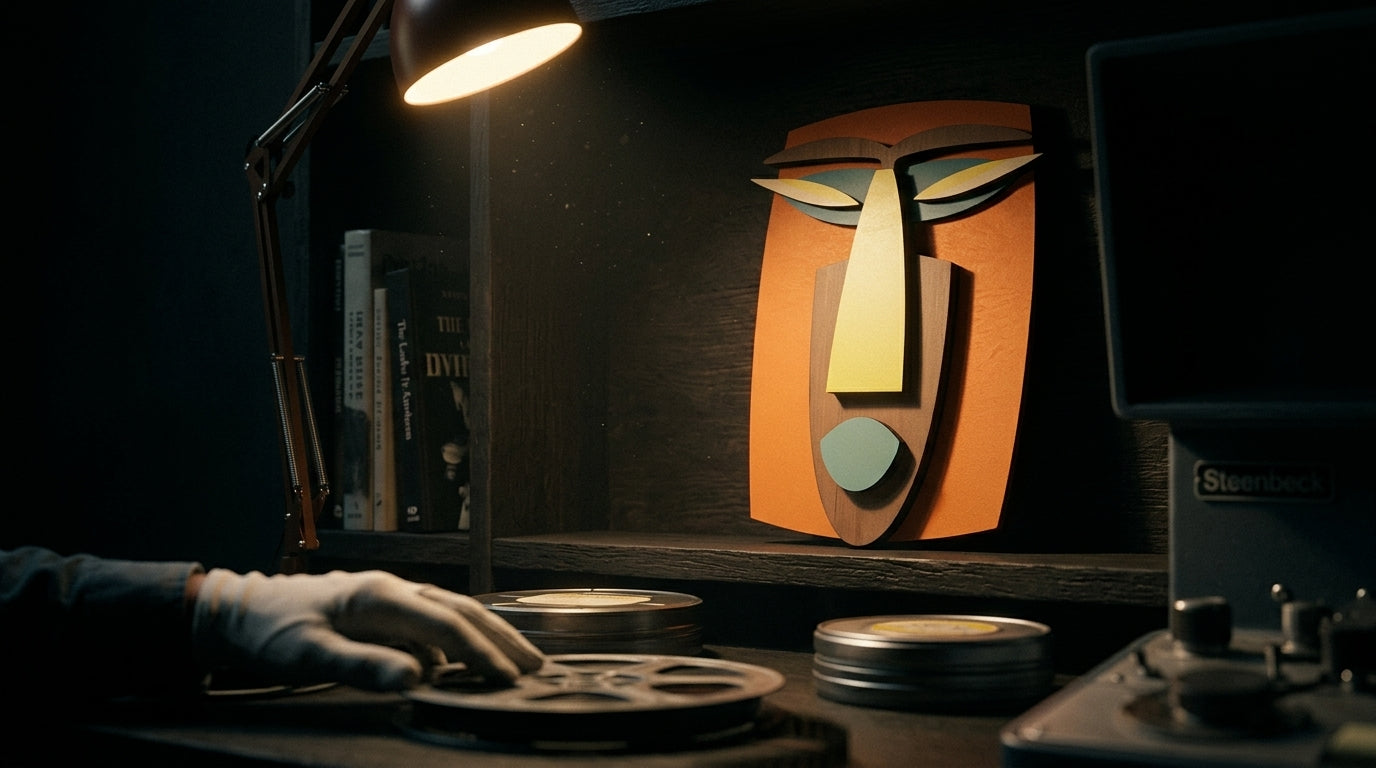 Kwaku Mask African Mask wooden wall decor