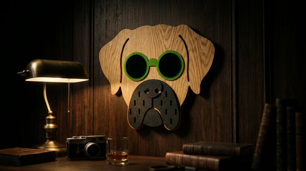Lime Specs Set – 3D Wooden Wall Art Set | Masqez