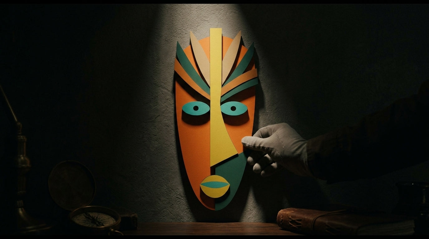 Kofi Mask African Mask wooden wall decor