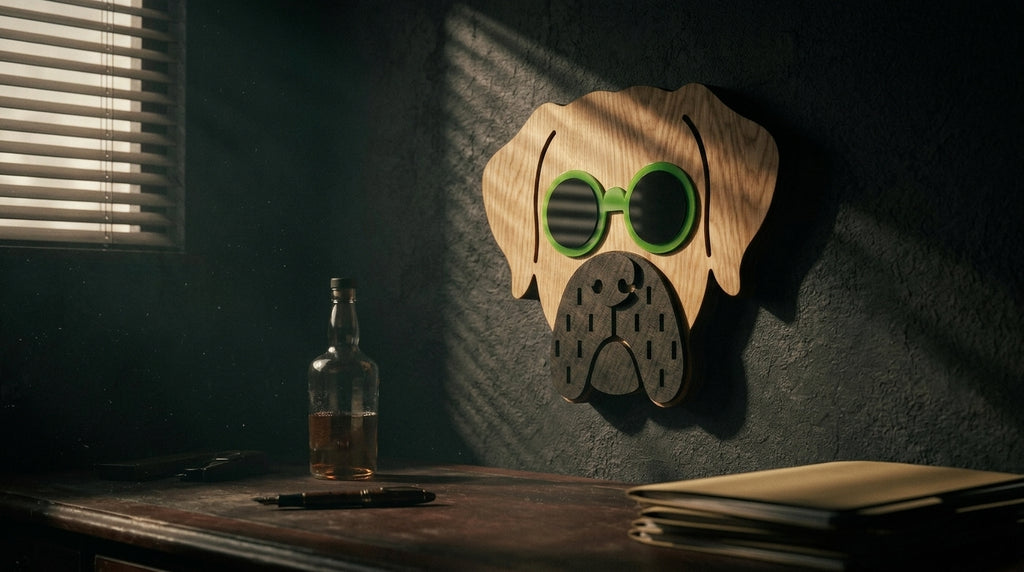 Lime Specs Set – 3D Wooden Wall Art Set | Masqez