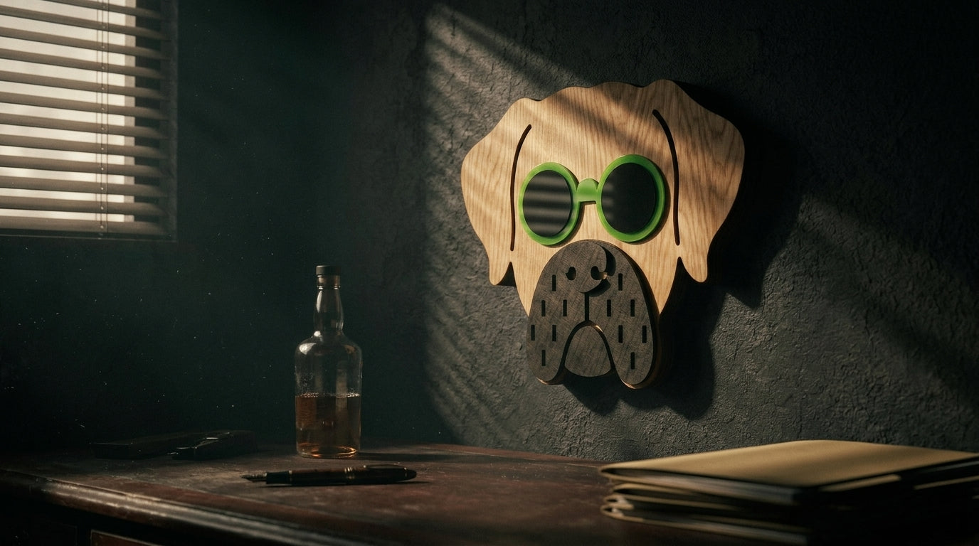 Lime Specs set - Wooden wall decor