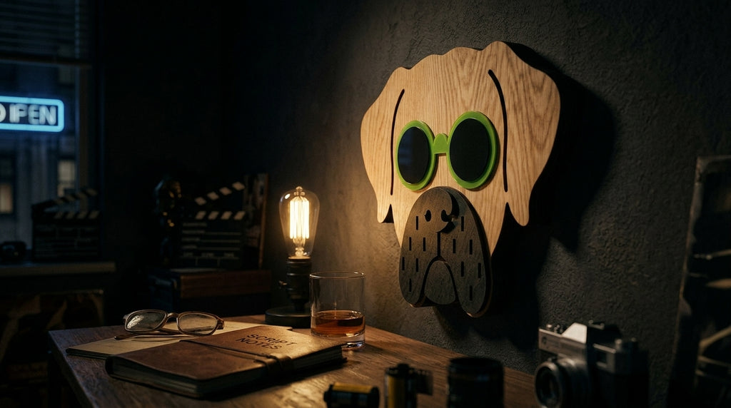 Lime Specs Set – 3D Wooden Wall Art Set | Masqez