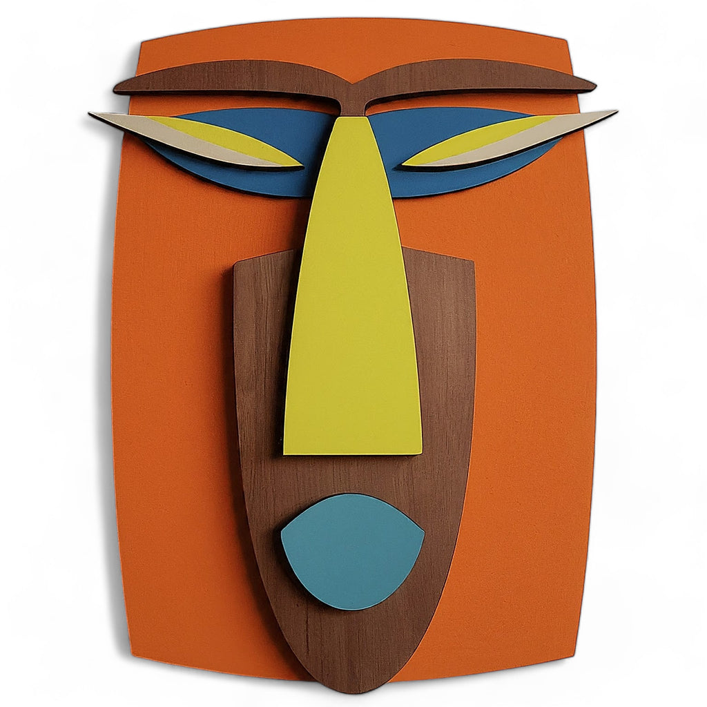 Kwaku Mask – Handmade 3D Wooden Wall Decor | Masqez