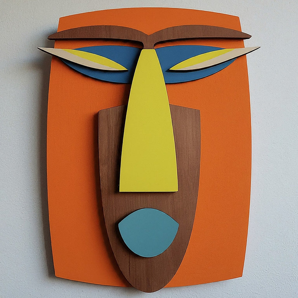 Kwaku Mask – Handmade 3D Wooden Wall Decor | Masqez