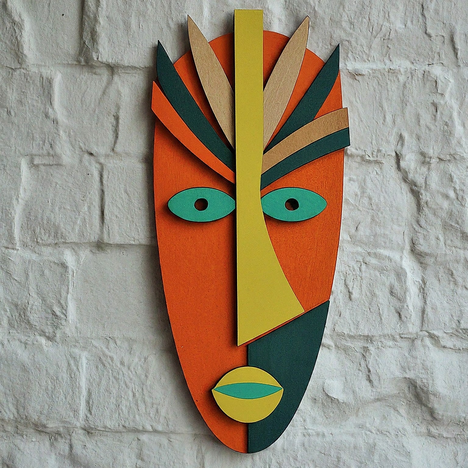 Kofi Mask African Mask wooden wall decor