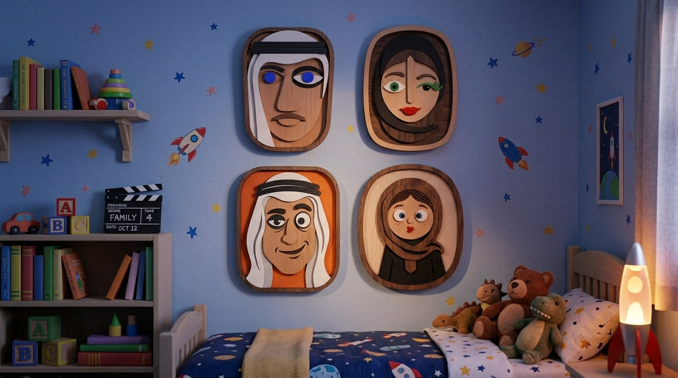 The 'OM GAMZA' Wood Wall