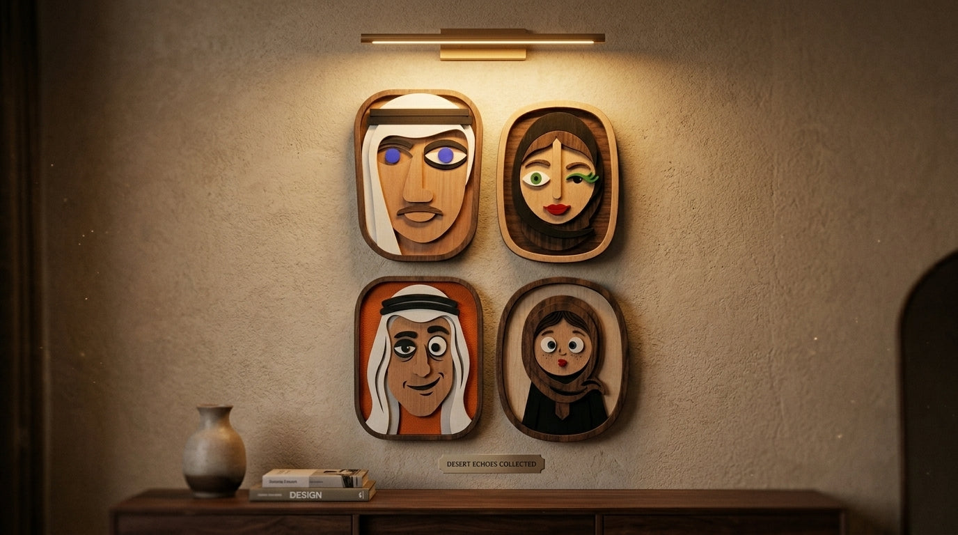 The 'OM MAKLAB' Wood Wall Art