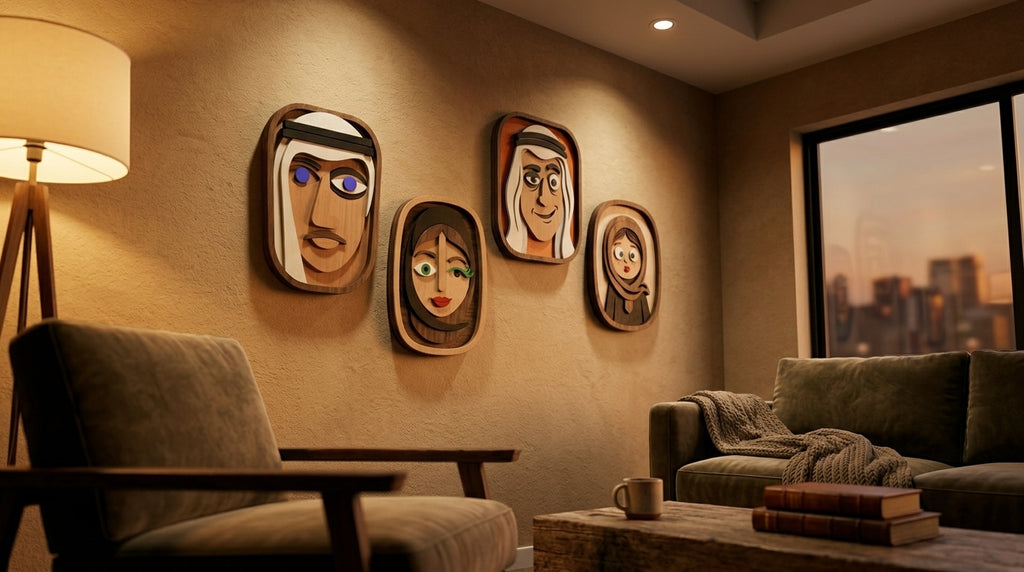 The BO TASRIFA Wood Wall Art – Handmade 3D Wooden Wall Decor | Masqez