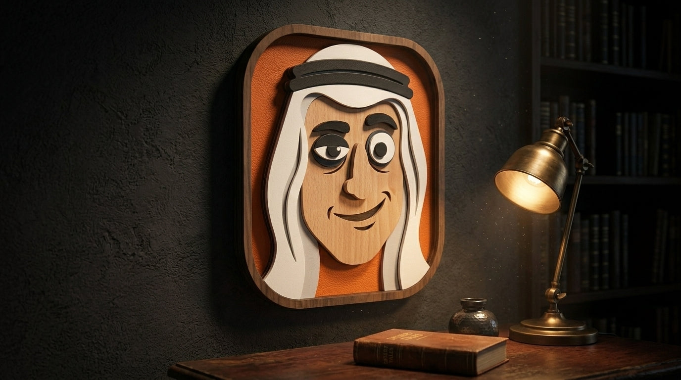 The 'BO TASRIFA' Wood Wall Art