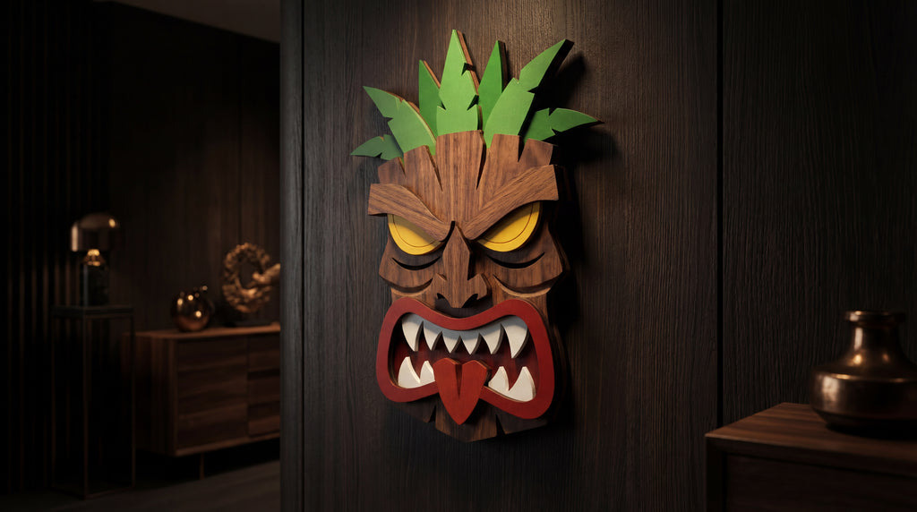 The Savage Tiki – Handmade 3D Wooden Wall Decor | Masqez