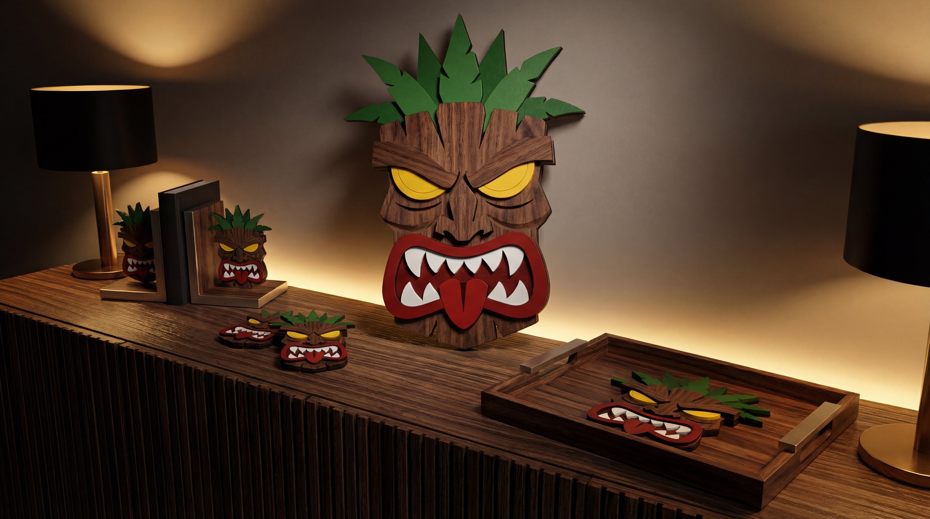 The Savage Tiki – Handmade 3D Wooden Wall Decor | Masqez