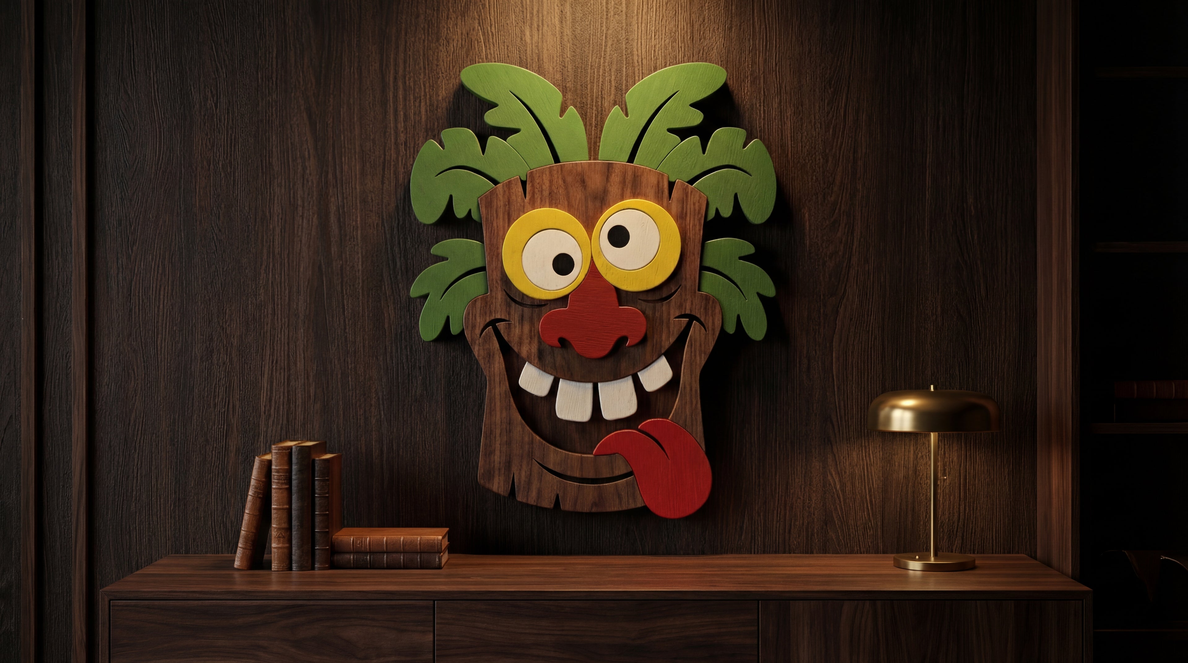 The Crazy Tiki – 3D Wooden Wall Decor