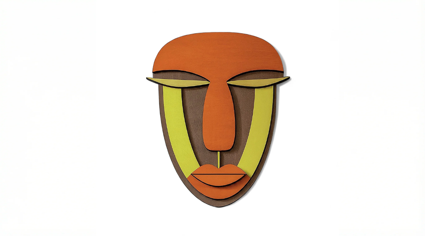 Tariq Mask wooden wall decor