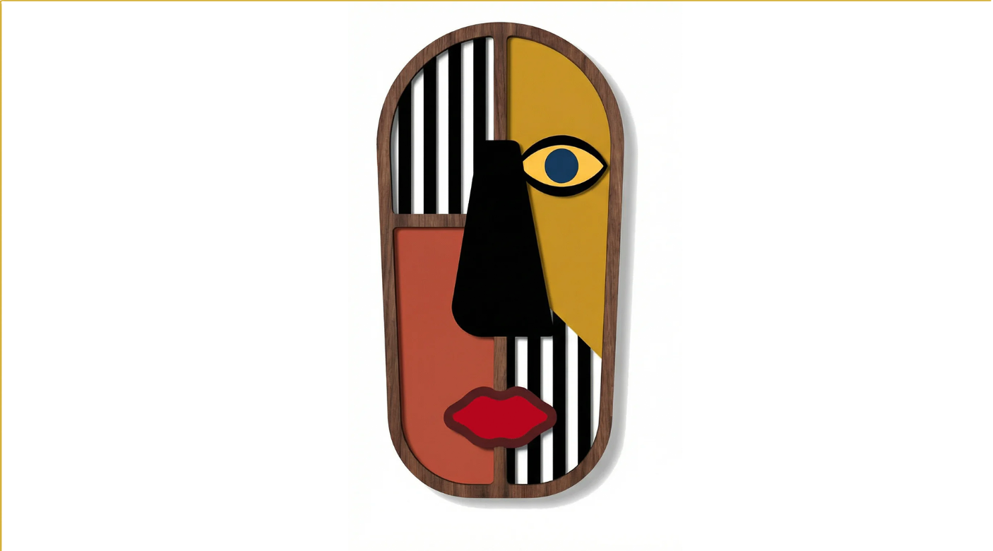 Geometric Set - 3d wooden wall decor