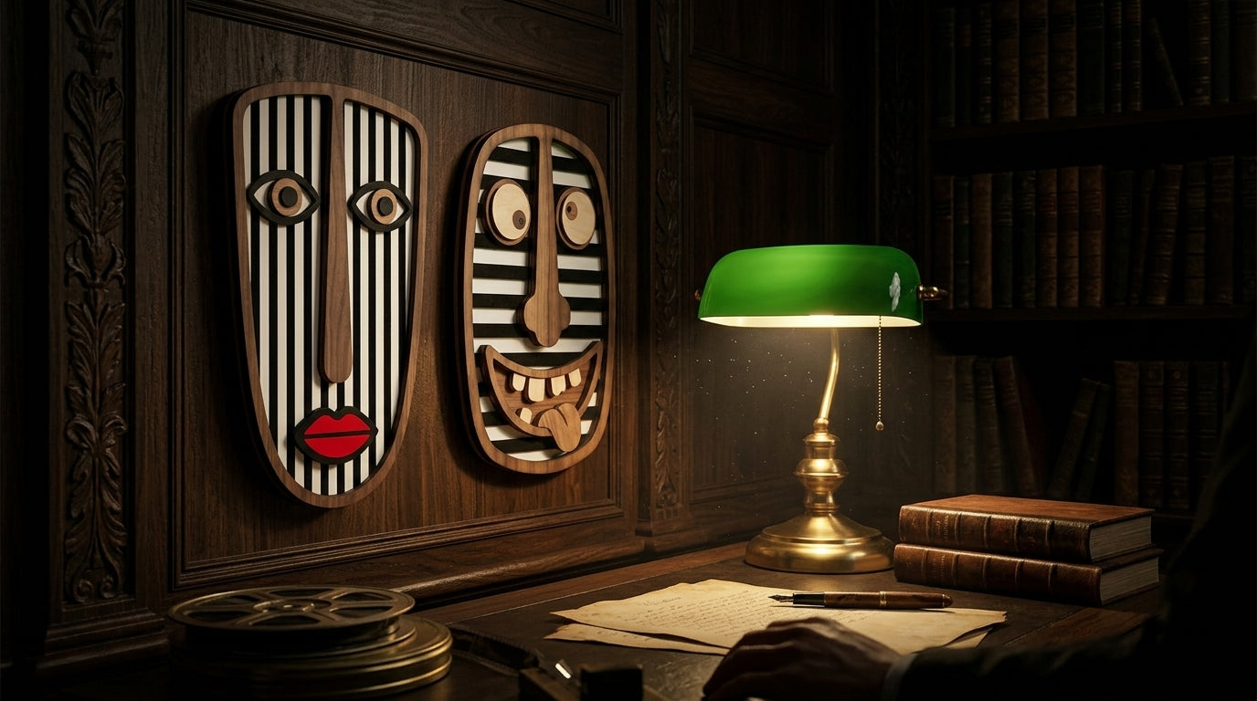 ZEBRA and JOKER set wall Masks - 3d Wooden wall decor