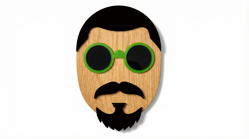 Mr. Yen – Handmade 3D Wooden Wall Decor | Masqez