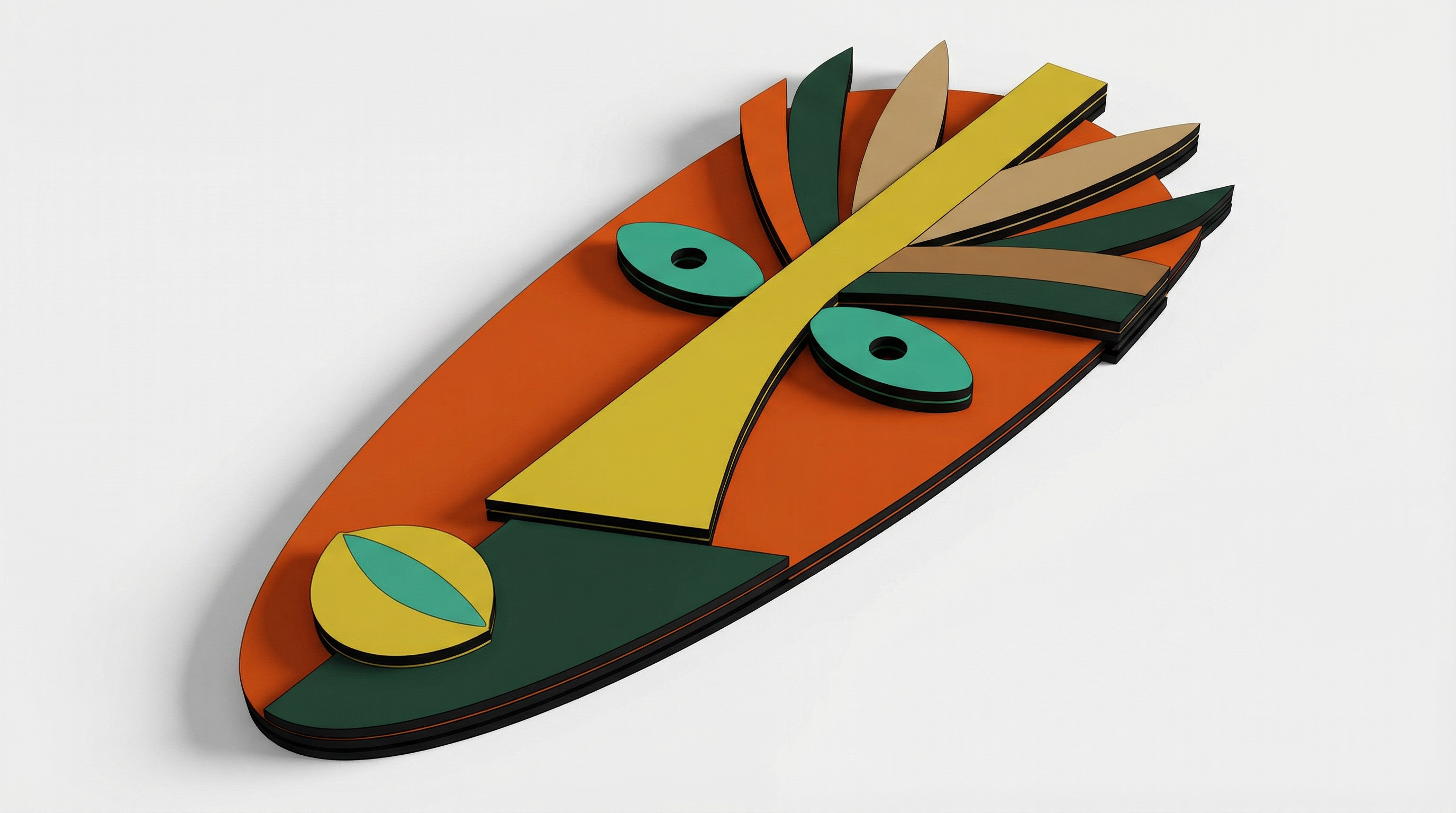 Kofi Mask African Mask wooden wall decor