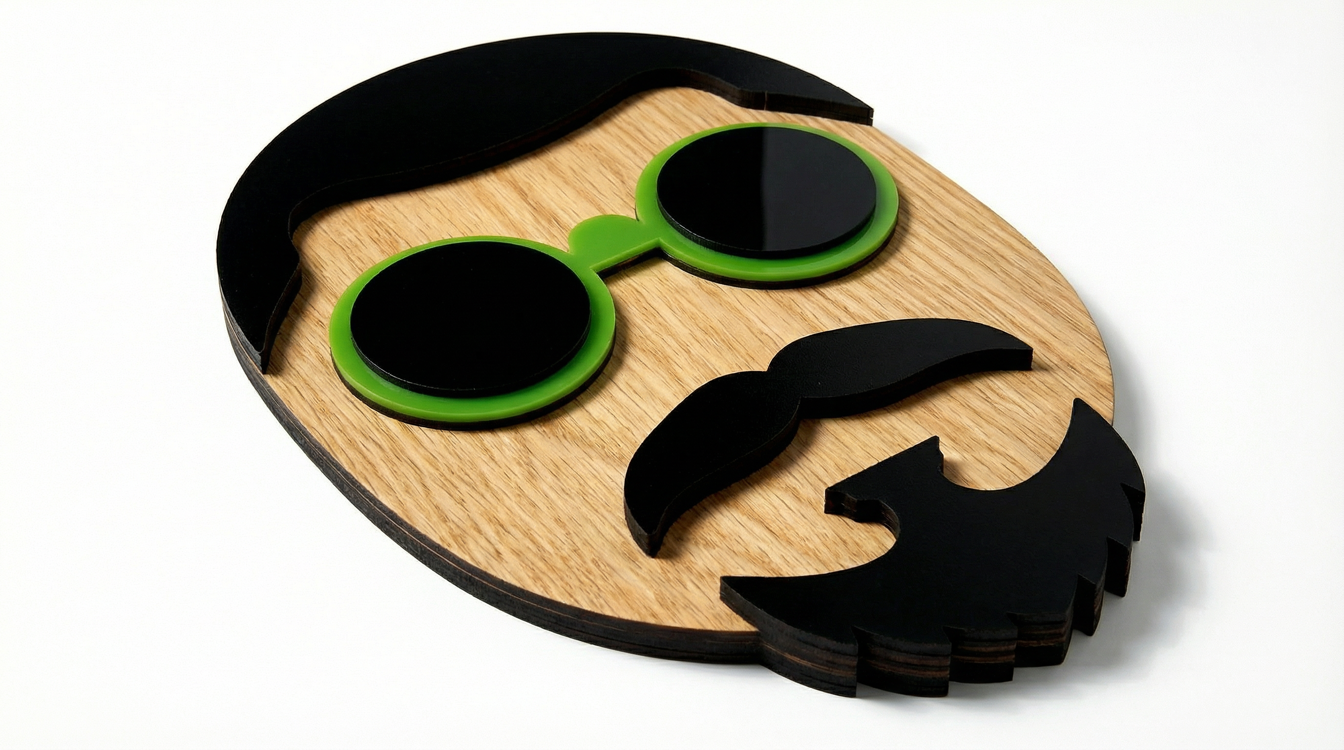 Mr. Yen – Wooden Wall Mask