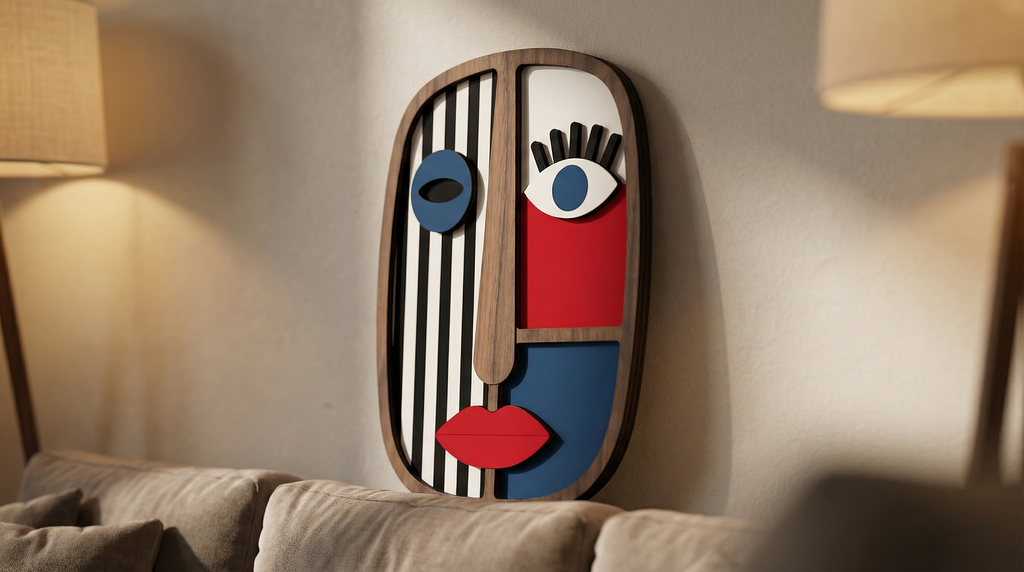 LADY POP – Handmade 3D Wooden Wall Decor | Masqez