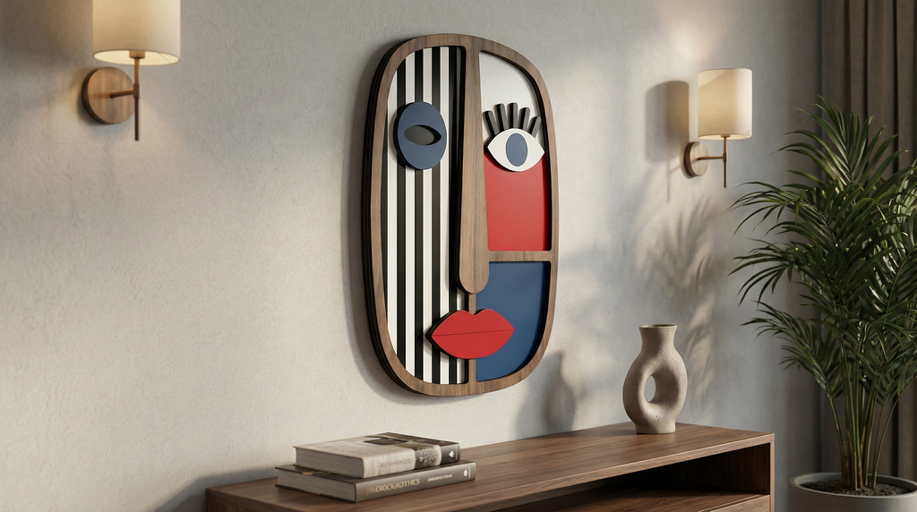 LADY POP – Handmade 3D Wooden Wall Decor | Masqez