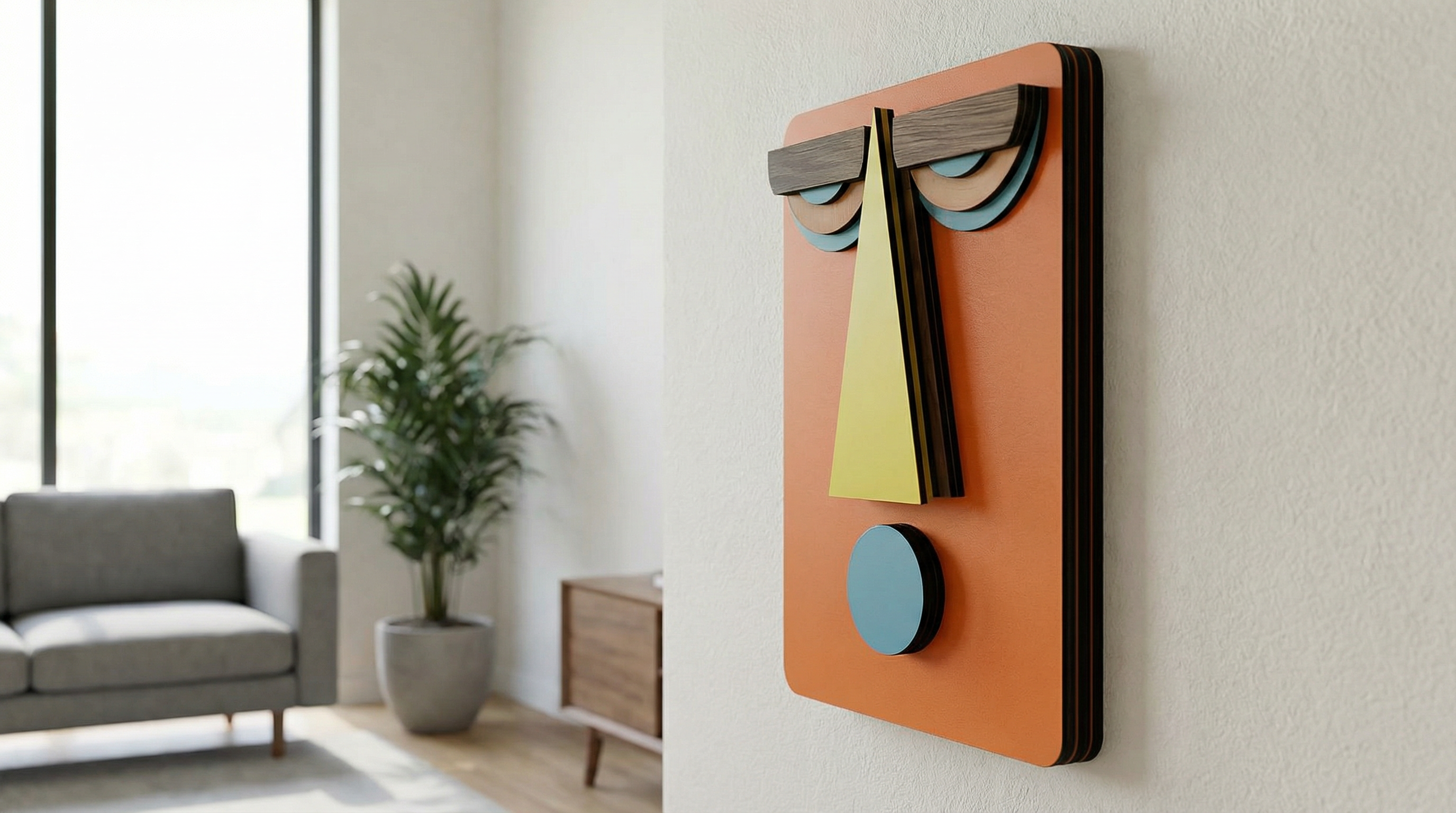 Mosi Mask wooden wall decor