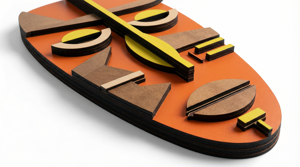 Kwame Mask – Handmade 3D Wooden Wall Decor | Masqez