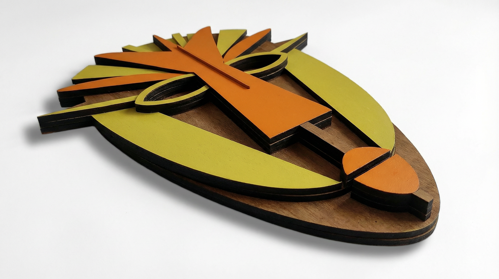 Saba Mask – Handmade 3D Wooden Wall Decor | Masqez