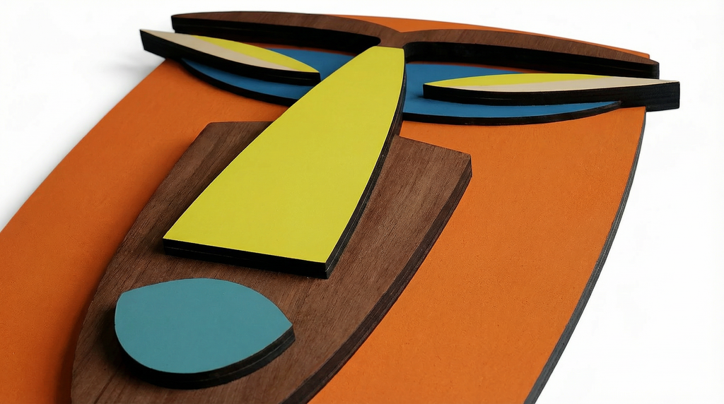 Kwaku Mask – Handmade 3D Wooden Wall Decor | Masqez