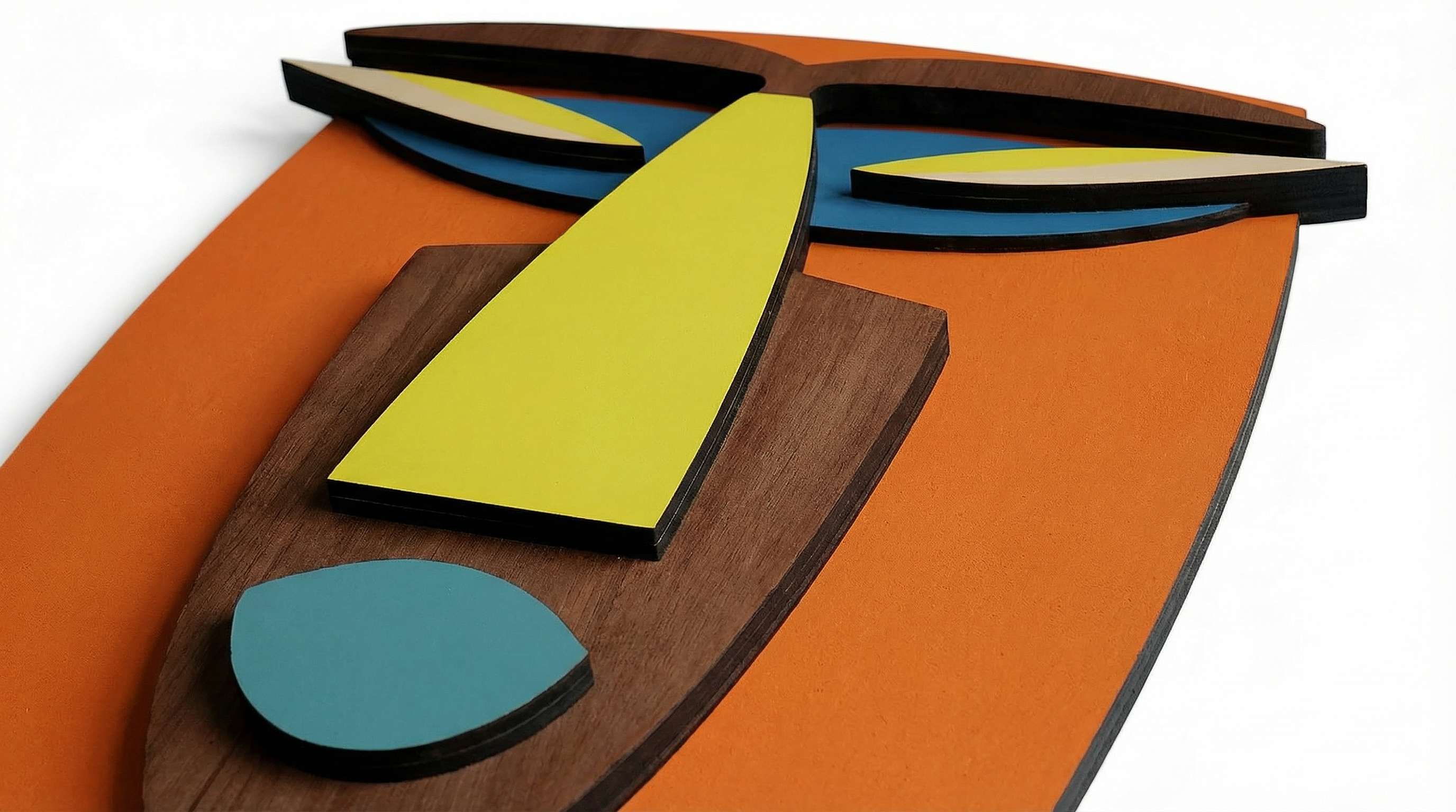 Kwaku Mask African Mask wooden wall decor