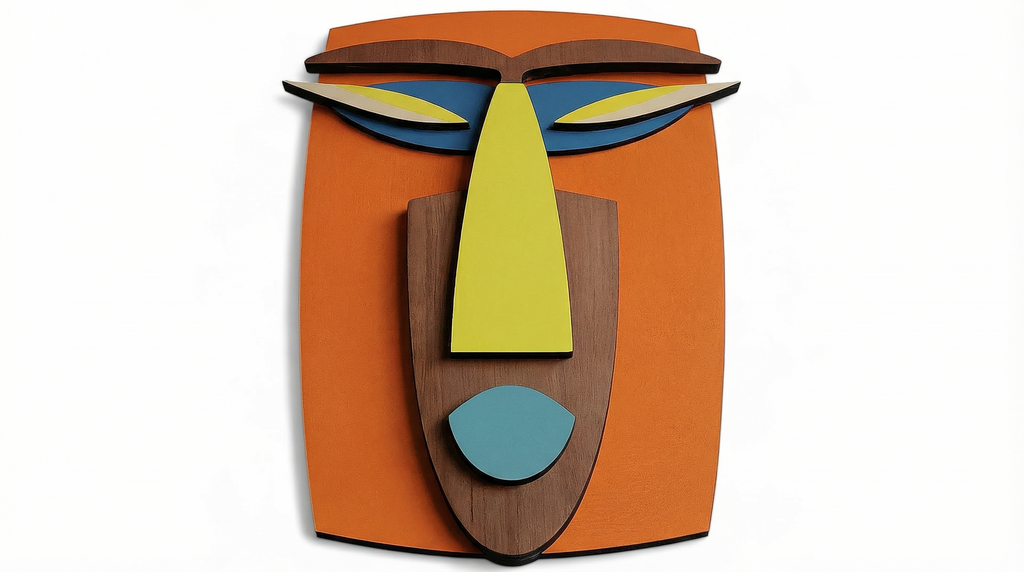 Kwaku Mask – Handmade 3D Wooden Wall Decor | Masqez