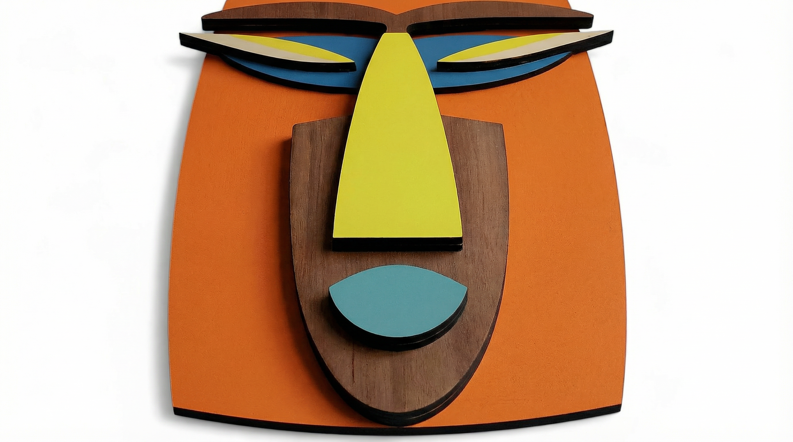 Kwaku Mask – Handmade 3D Wooden Wall Decor | Masqez