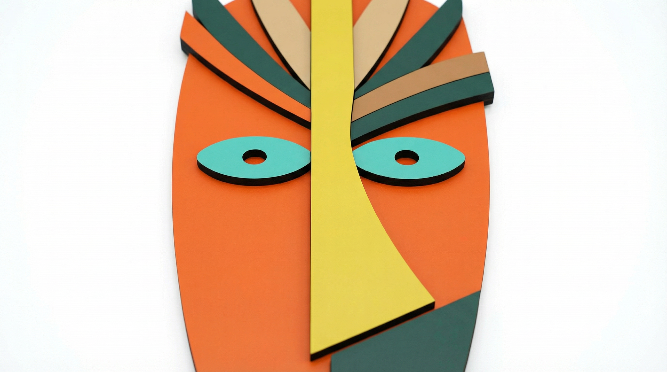 Kofi Mask African Mask wooden wall decor