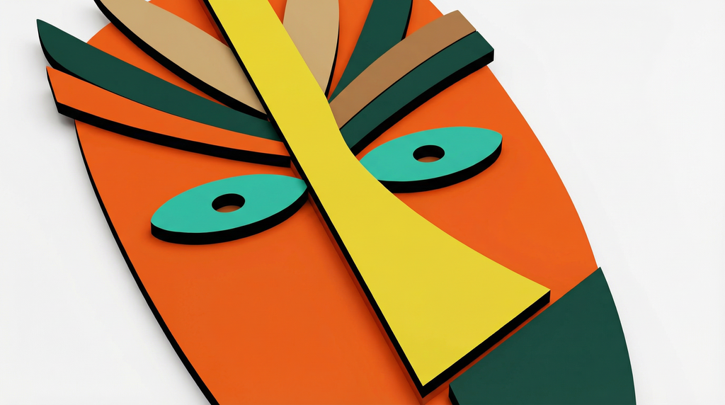 Kofi Mask African Mask wooden wall decor