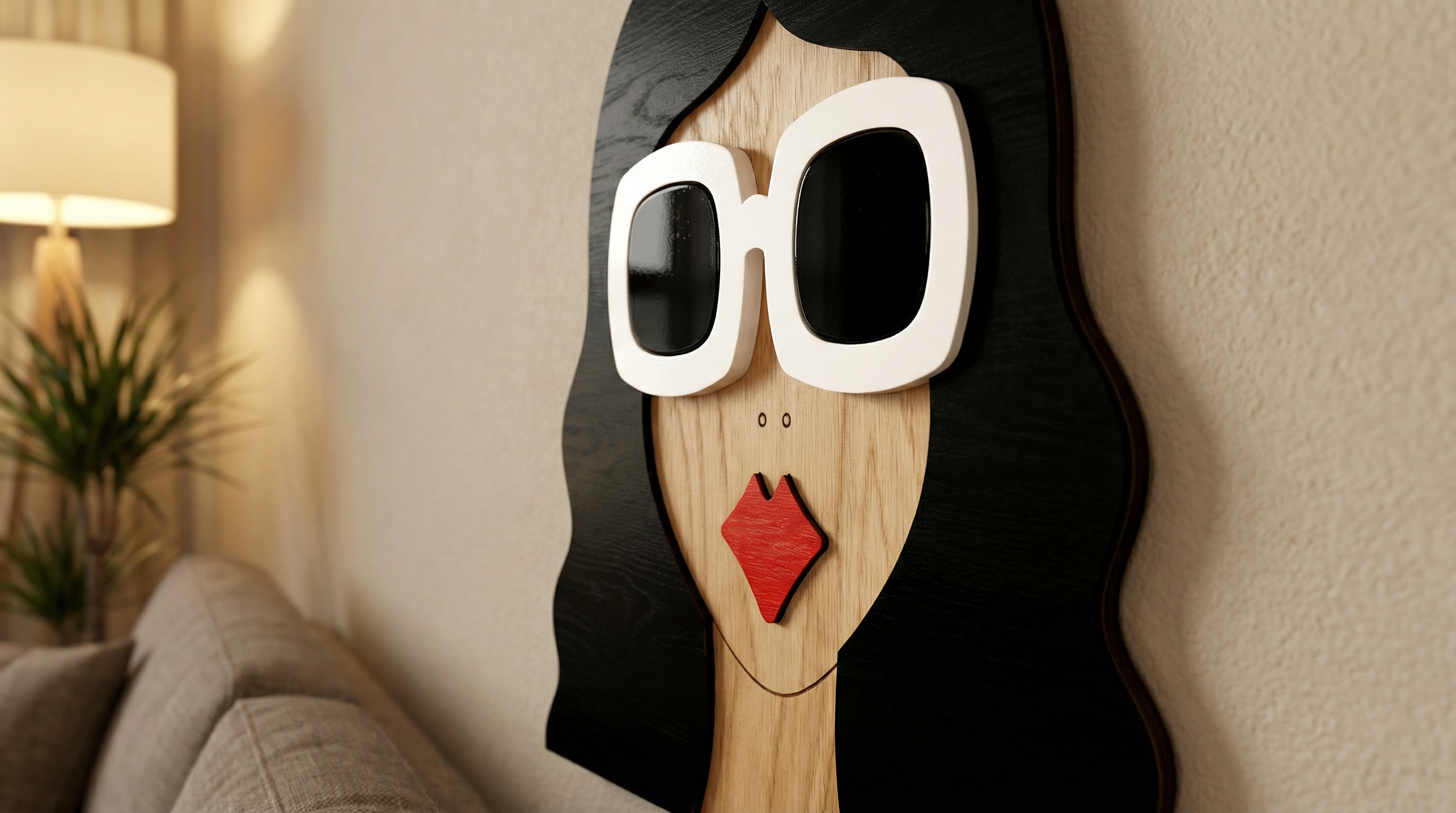 THE CHIC WALL MASK – Wooden Wall Mask