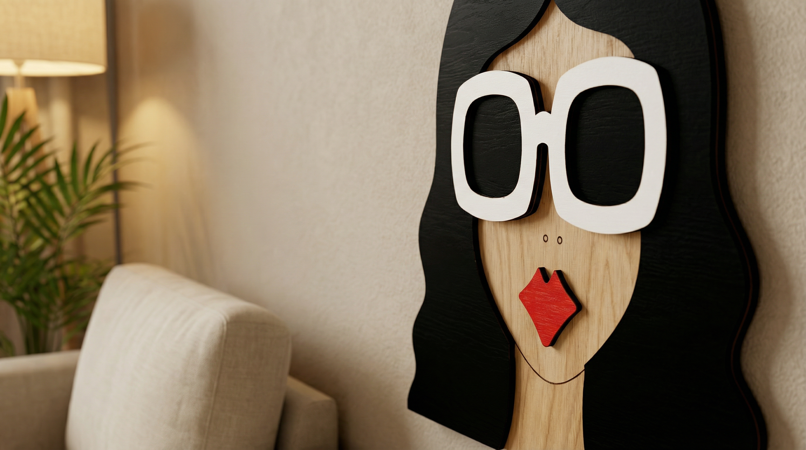 THE CHIC WALL MASK – Wooden Wall Mask