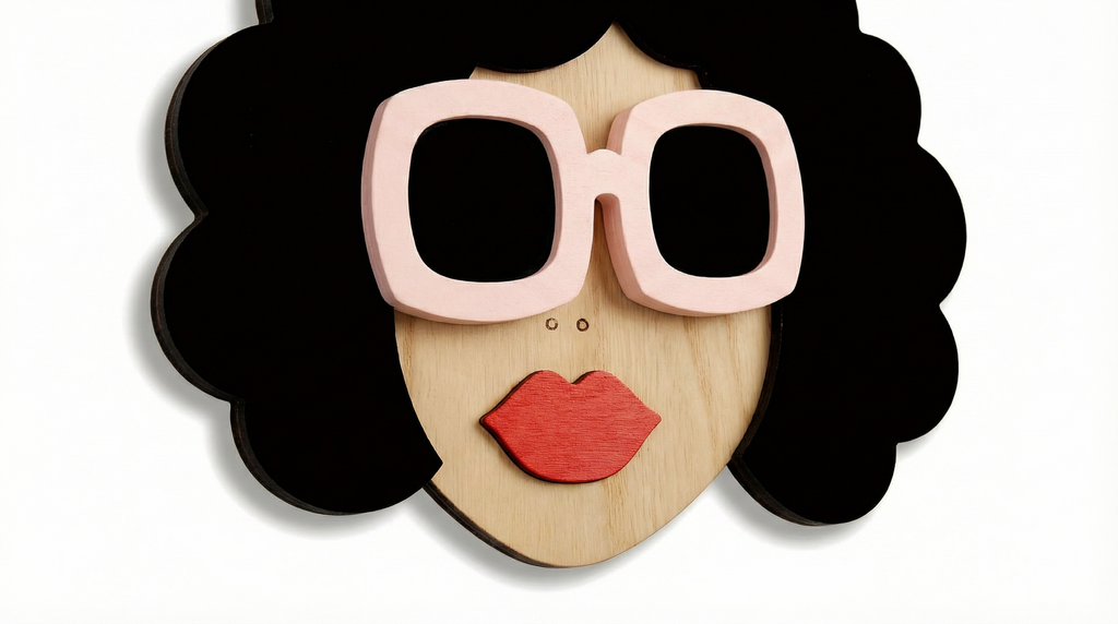 THE DIVA WALL MASK – Handmade 3D Wooden Wall Decor | Masqez
