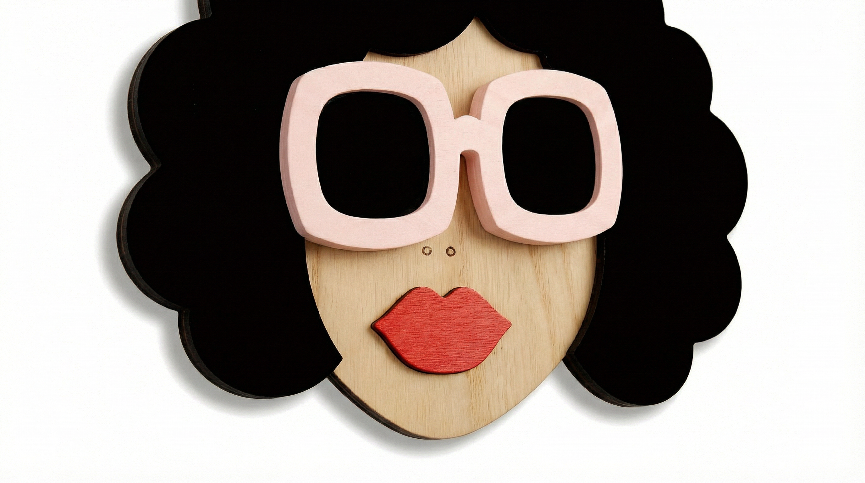 THE DIVA WALL MASK – Handmade 3D Wooden Wall Decor | Masqez