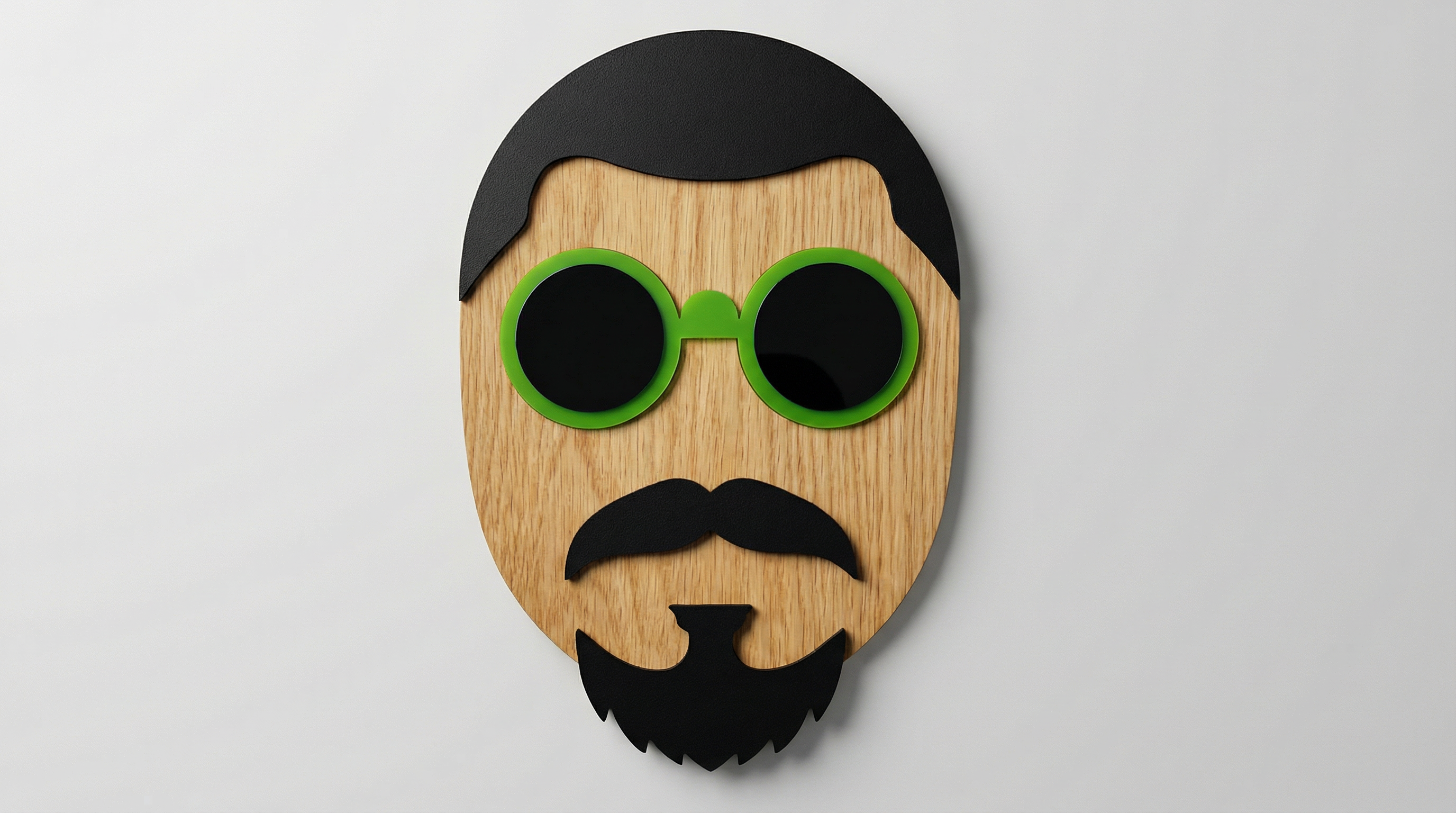 Mr. Yen – Handmade 3D Wooden Wall Decor | Masqez
