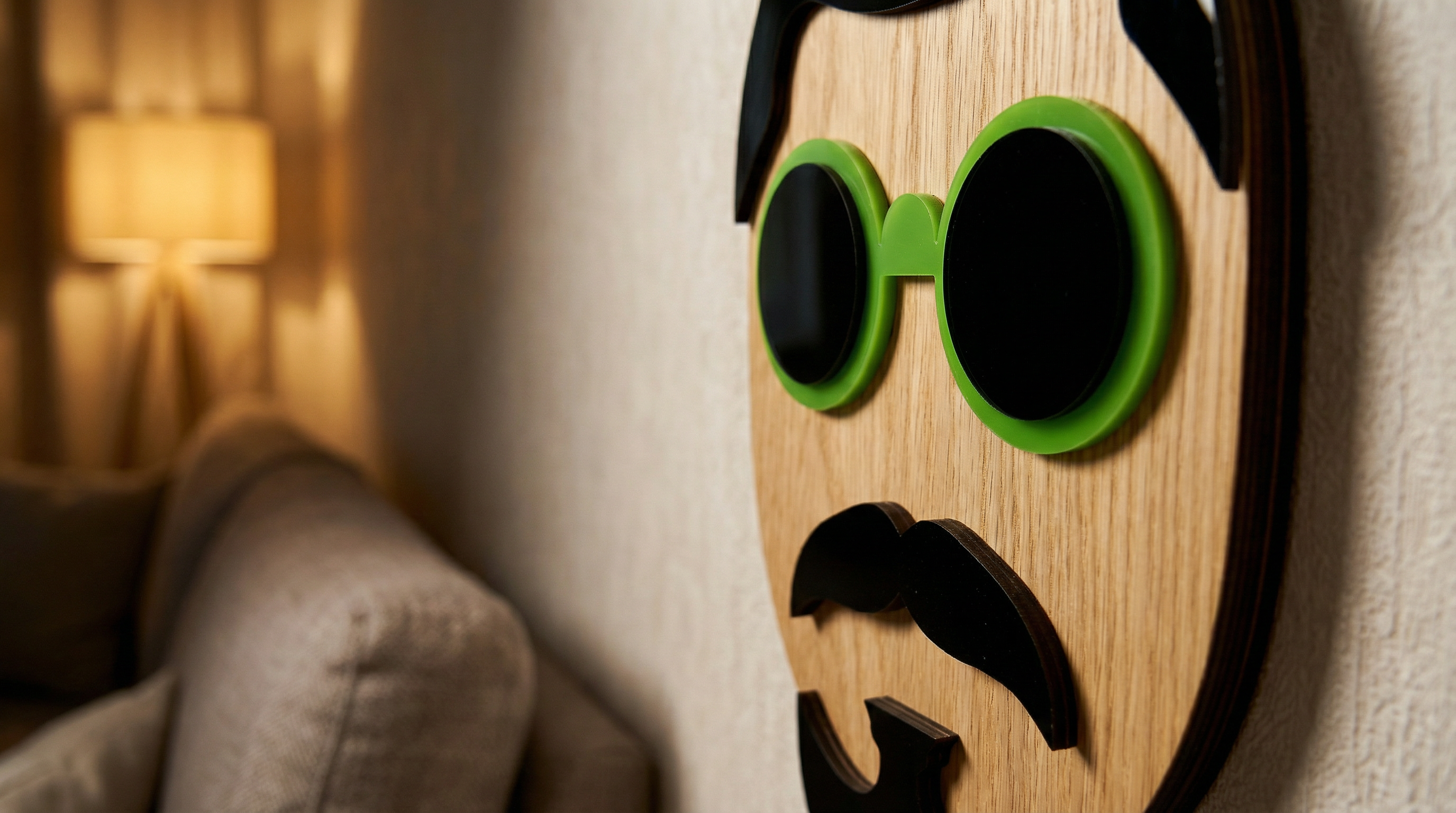 Mr. Yen – Handmade 3D Wooden Wall Decor | Masqez
