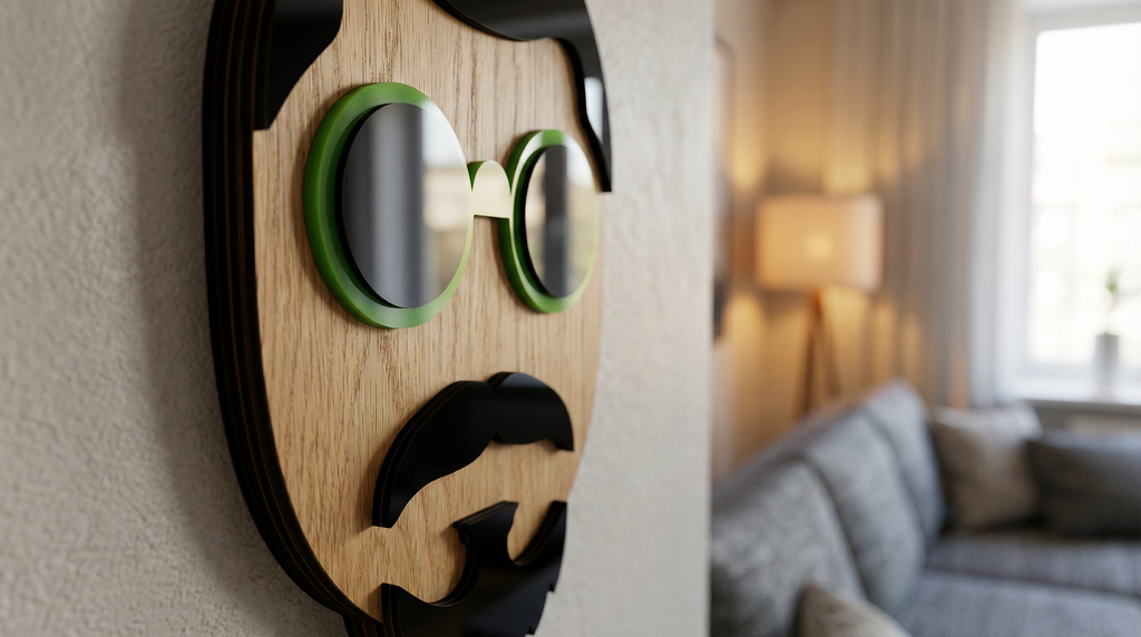 Mr. Yen – Handmade 3D Wooden Wall Decor | Masqez