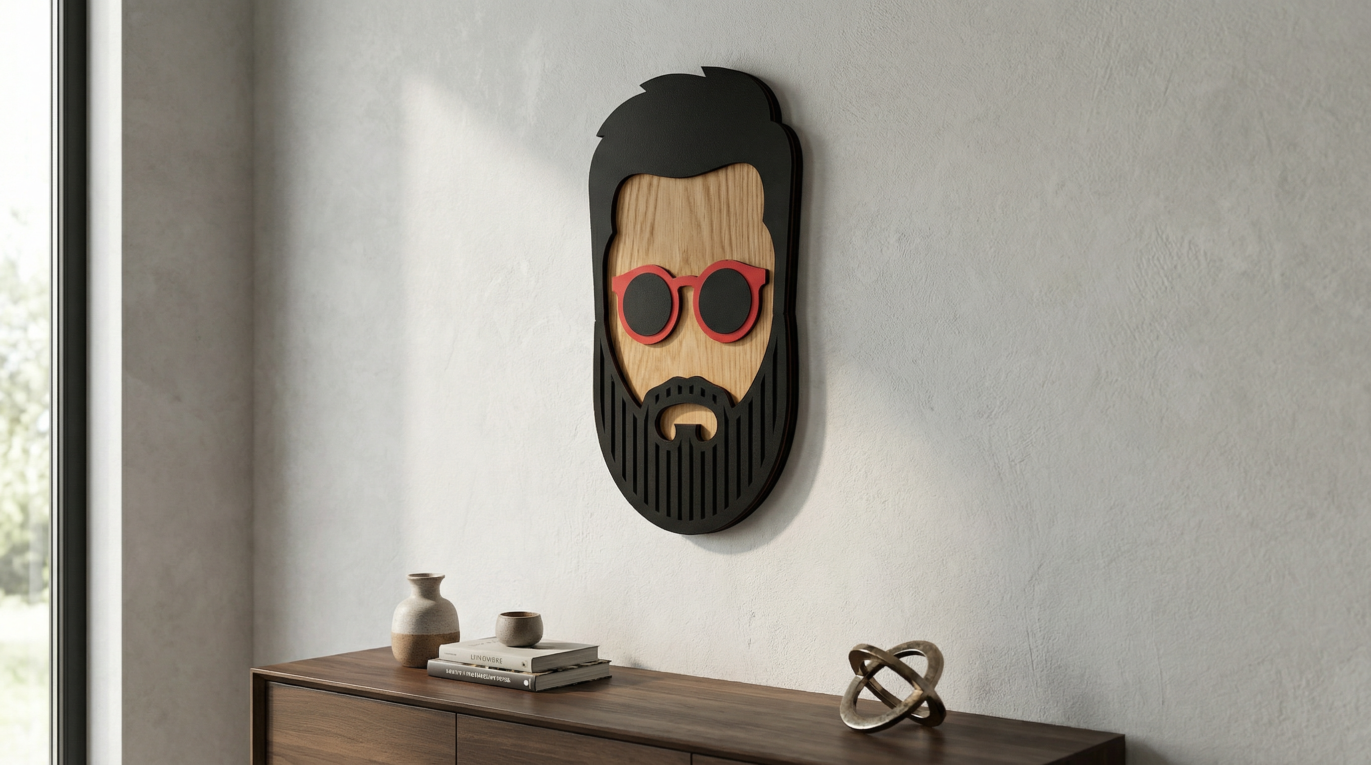 THE VISIONARY WALL MASK – Wooden Wall Mask