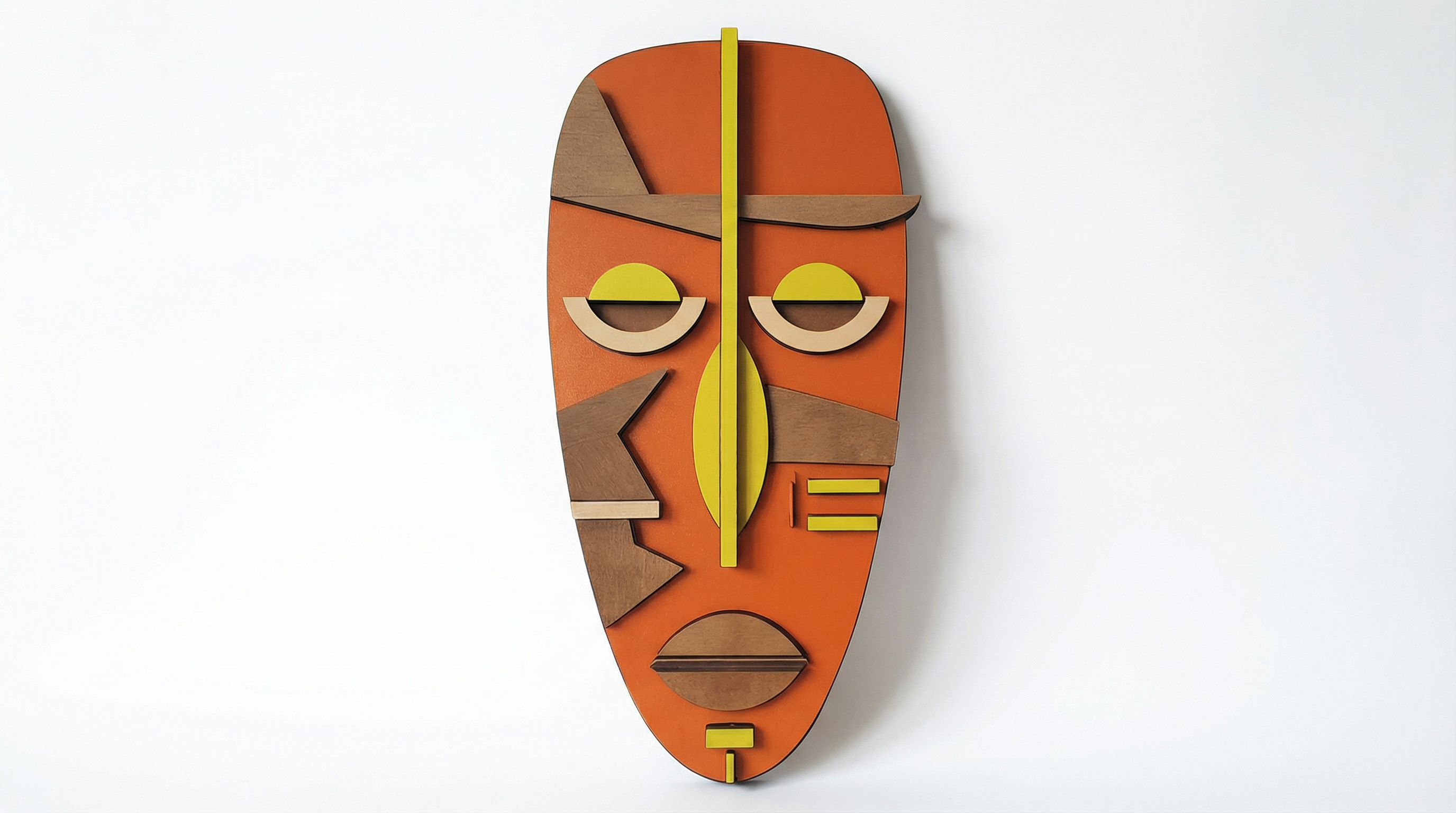 Kwame Mask African Mask wooden wall decor