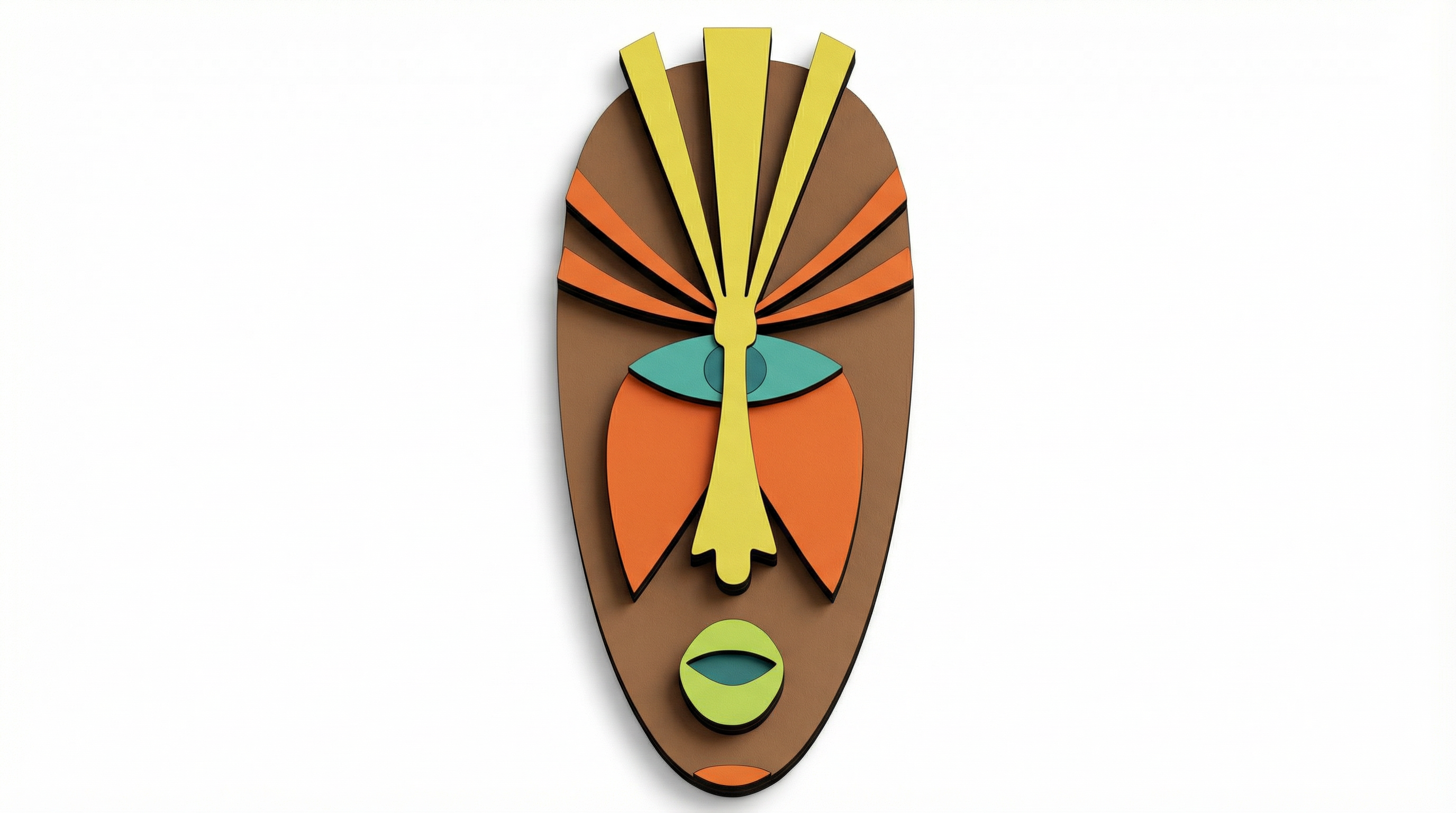 Nia Mask African Mask wooden wall decor