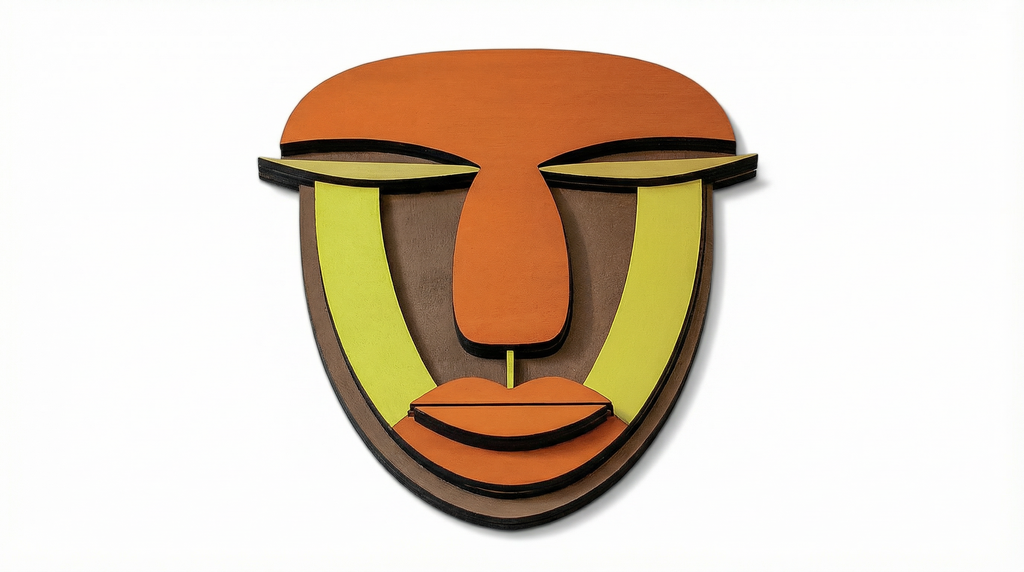 Tariq Mask – Handmade 3D Wooden Wall Decor | Masqez